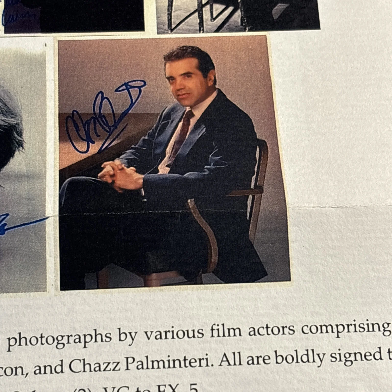 Chazz Palminteri — Chazz Palminteri Signed Autographed Photo “A Bronx Tale” IAA COA, изображение 5