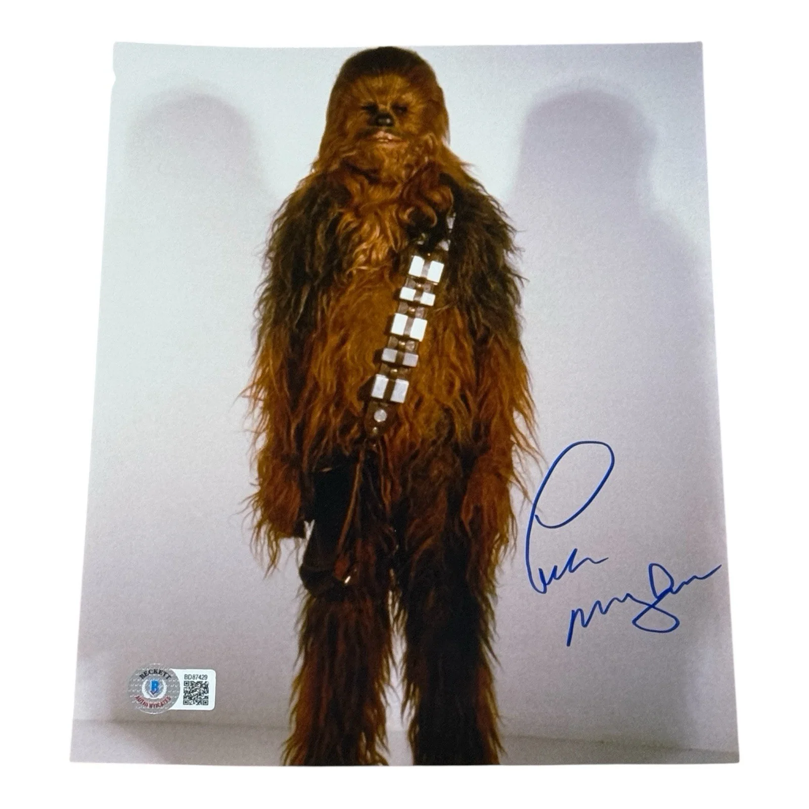 Peter Mayhew — PETER MAYHEW HAND SIGNED AUTOGRAPHED 8x10 PHOTO STAR WARS BECKETT BAS COA