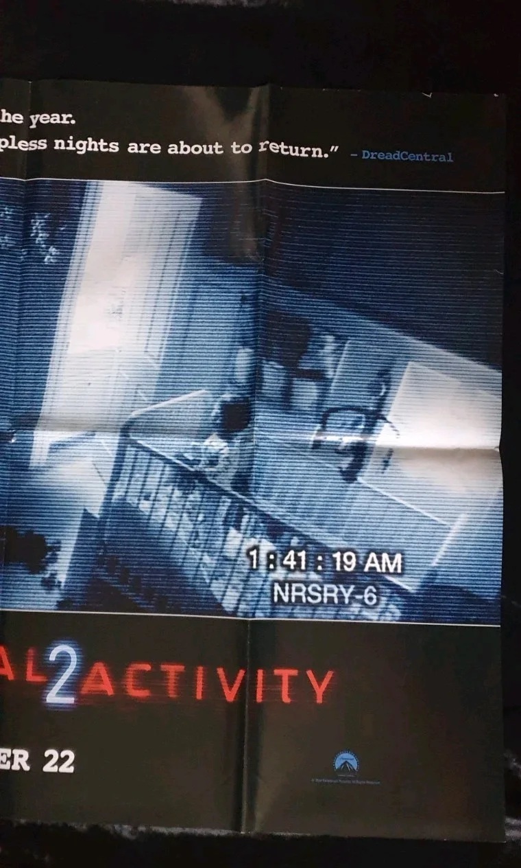 Paranormal Activity 2 (2010) Original DS UK Quad Movie Poster 40x30 Sprague Gray, изображение 4