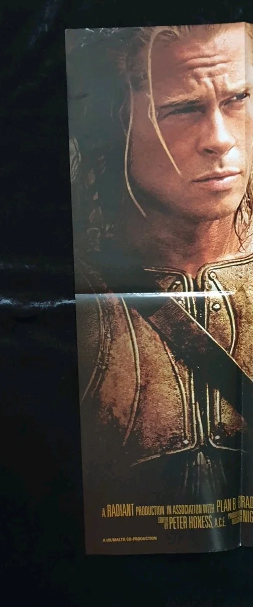 Troy (2004) Original DS UK Quad Movie Poster 40x30 Brad Pitt Eric Bana, изображение 5