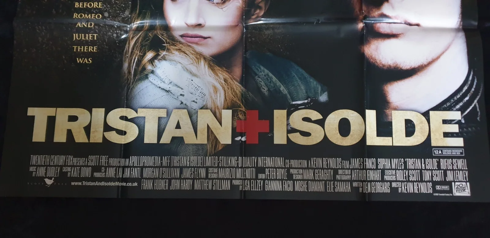 Tristan + Isolde (2006) Original DS UK Quad Movie Poster 40x30 James Franco, изображение 3