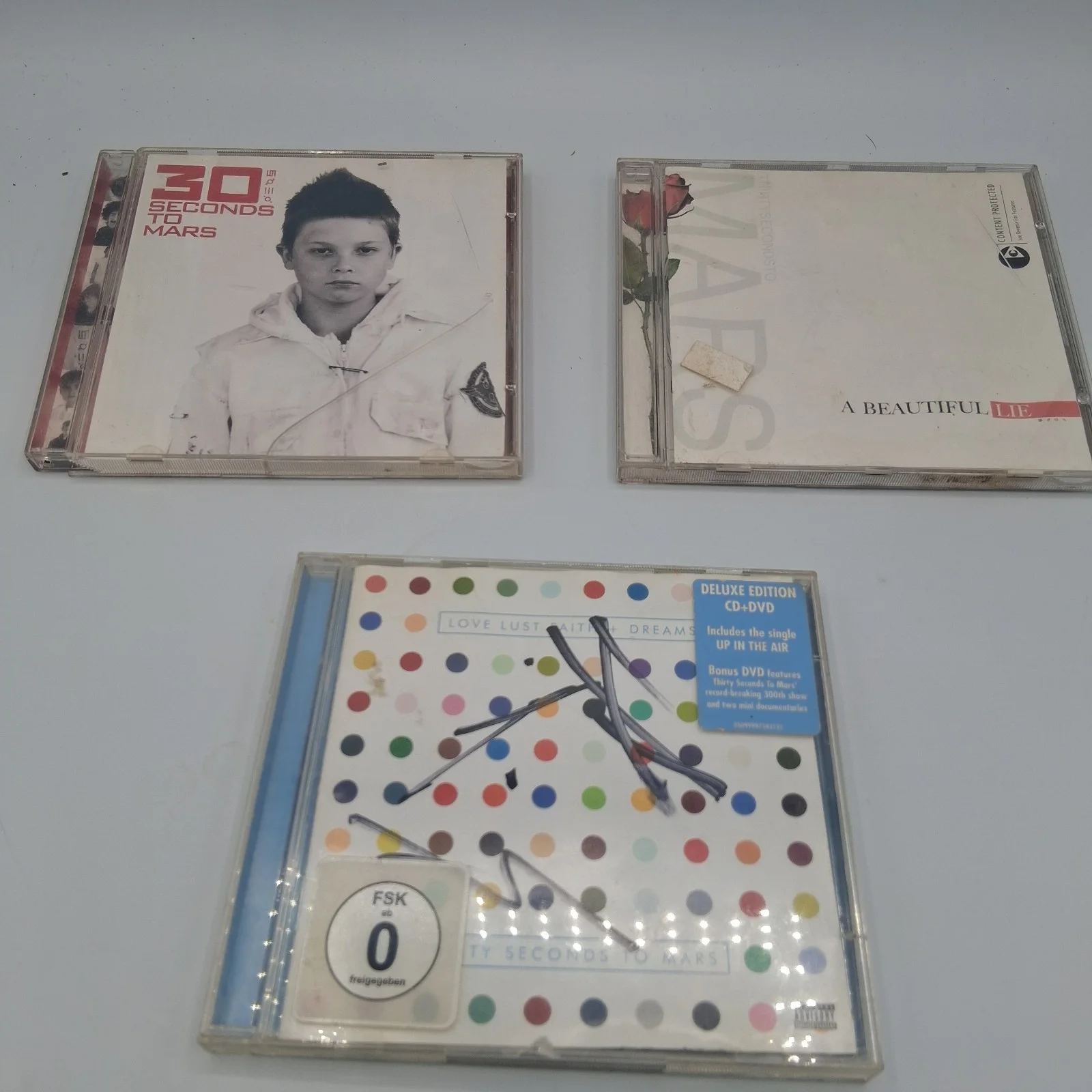 Thirty Seconds To Mars CD Lot 3 Albums + Signed Love Lust Faith Dreams Deluxe, изображение 3