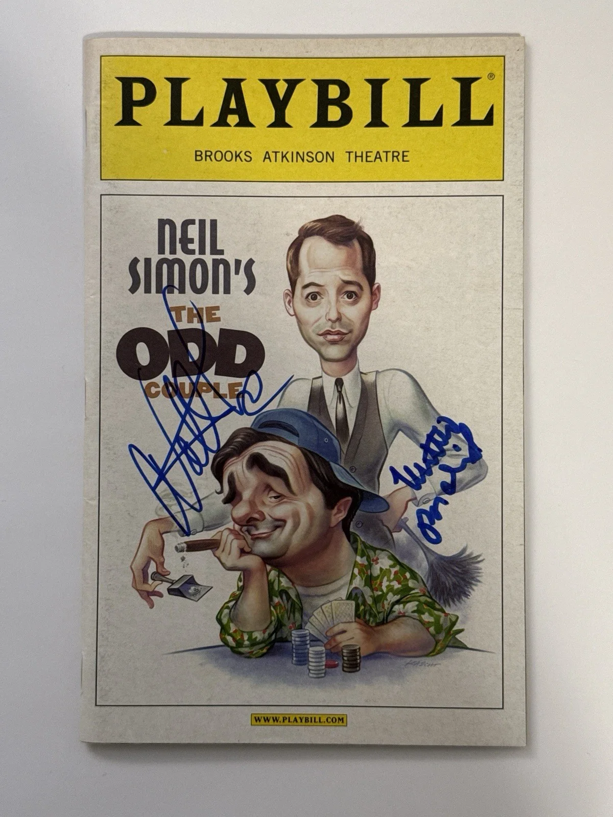 Matthew Broderick, Nathan Lane — The Odd Couple Signed Broadway Playbill Matthew Broderick Nathan Lane Apr 2006, image 2