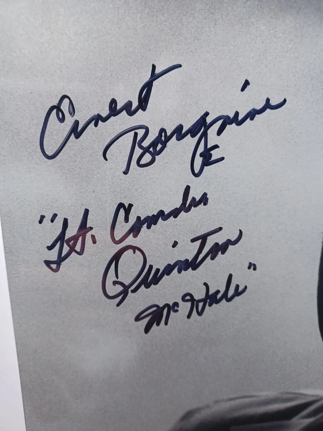 Ernest Borgnine Hand Signed 11" x 14" Photo McHale's Navy RRGS2, image 2