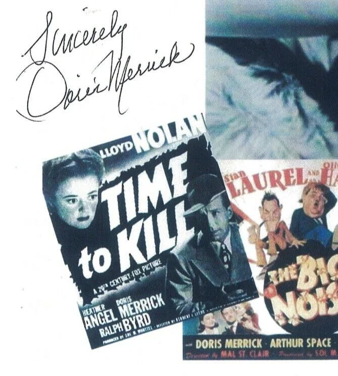 Doris Merrick — DORIS MERRICK Autographed 8X11 Laurel and Hardy FREE SHIPPING! The Big Noise, изображение 2