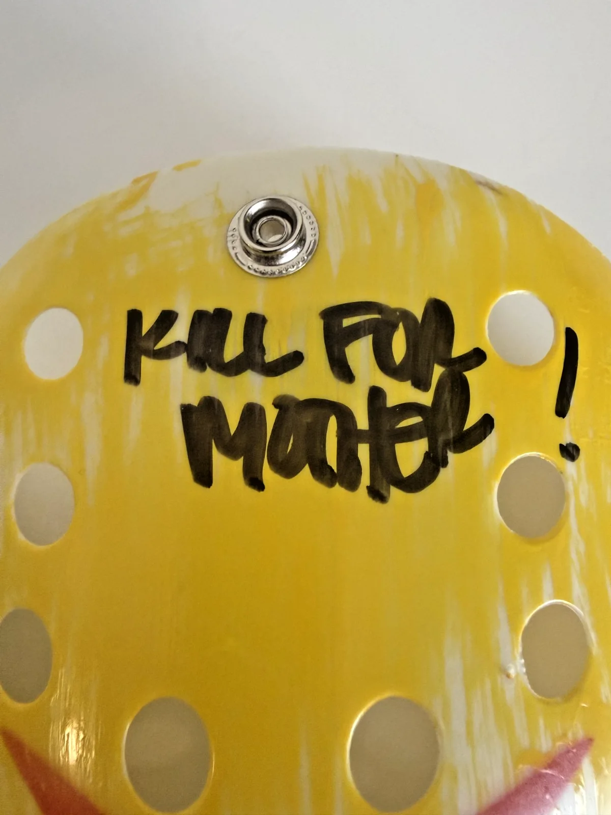 Ari Lehman — Friday the 13th Ari Lehman Jason Vorhees Signed Mask Beckett Witness Inscription, изображение 2