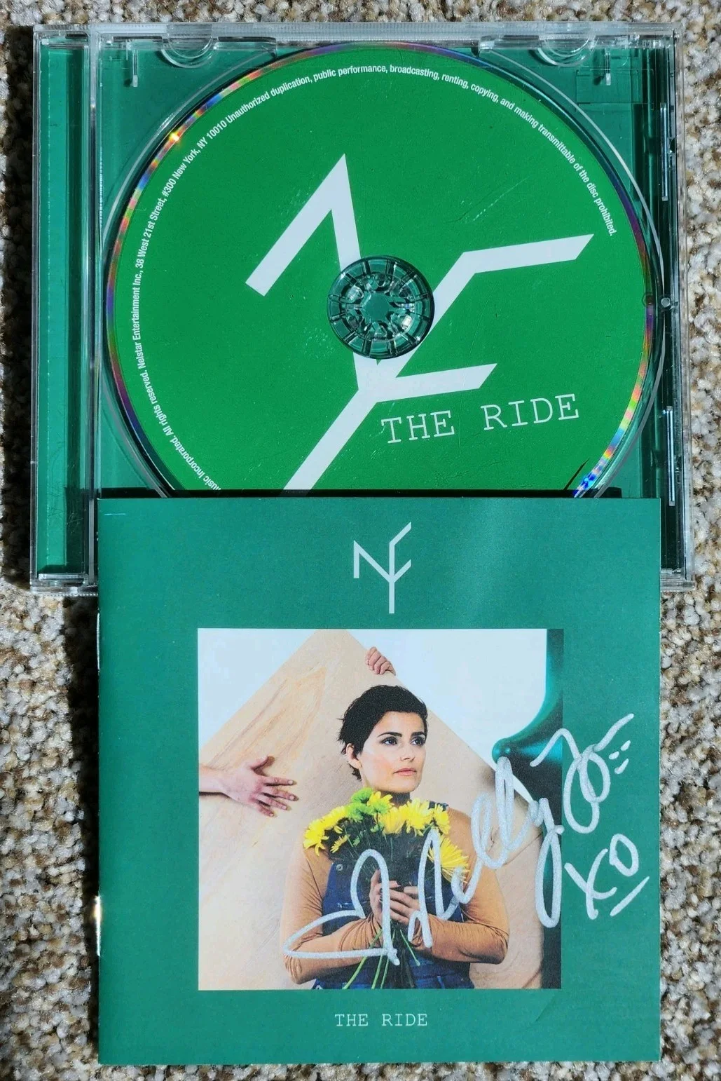 Rare Autographed NELLY FURTADO The Ride Signed CD 2017 Original OOP, image 2