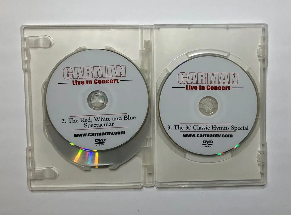 Carman — CARMAN LIVE IN CONCERT SIGNED 3-DISC DVD SET AUTOGRAPH 3 CLASSIC LIVE CONCERTS, image 5