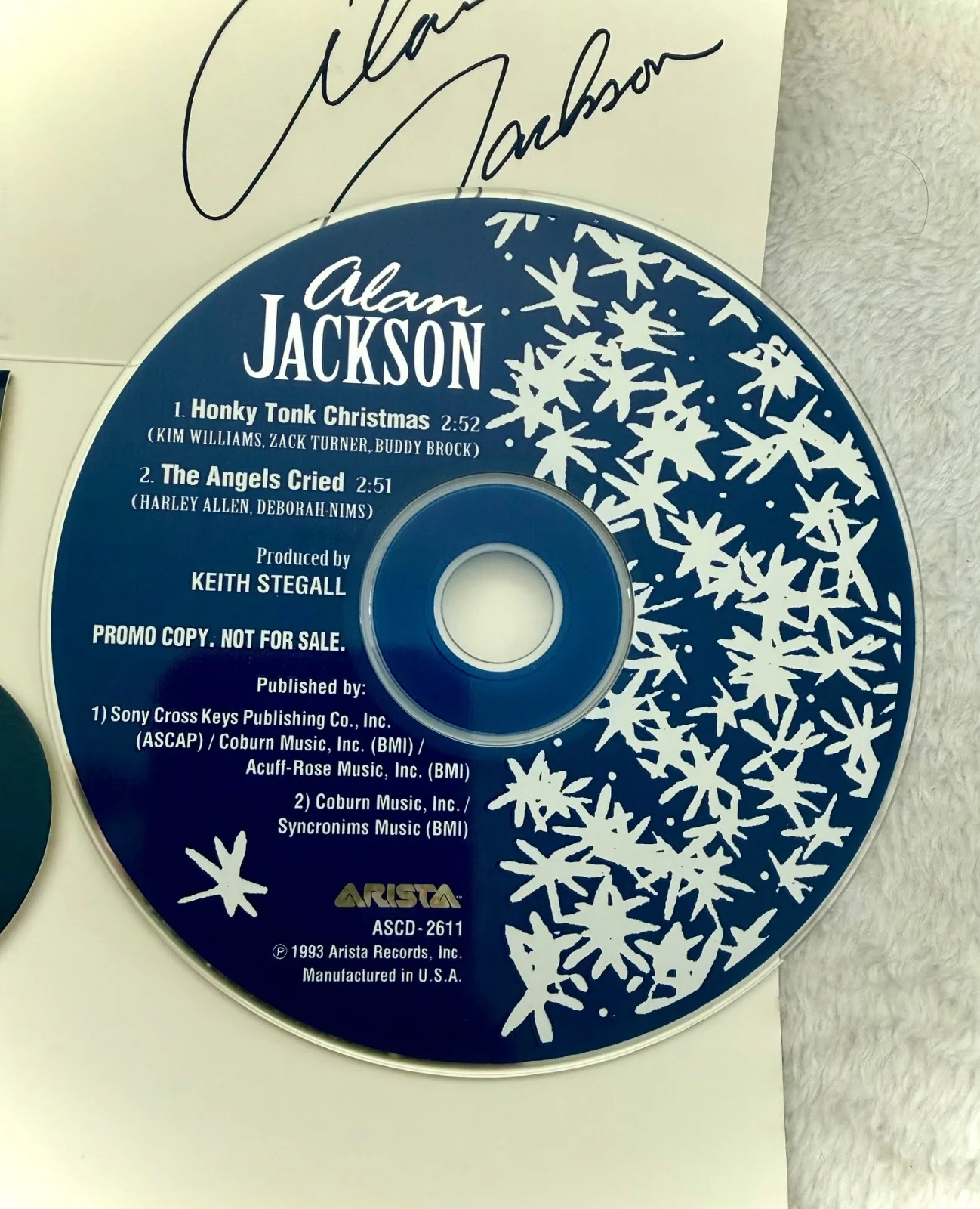 VTG RARE ALAN JACKSON PROMO YEEHAW CD "Have a Holly Jolly Holiday", изображение 4