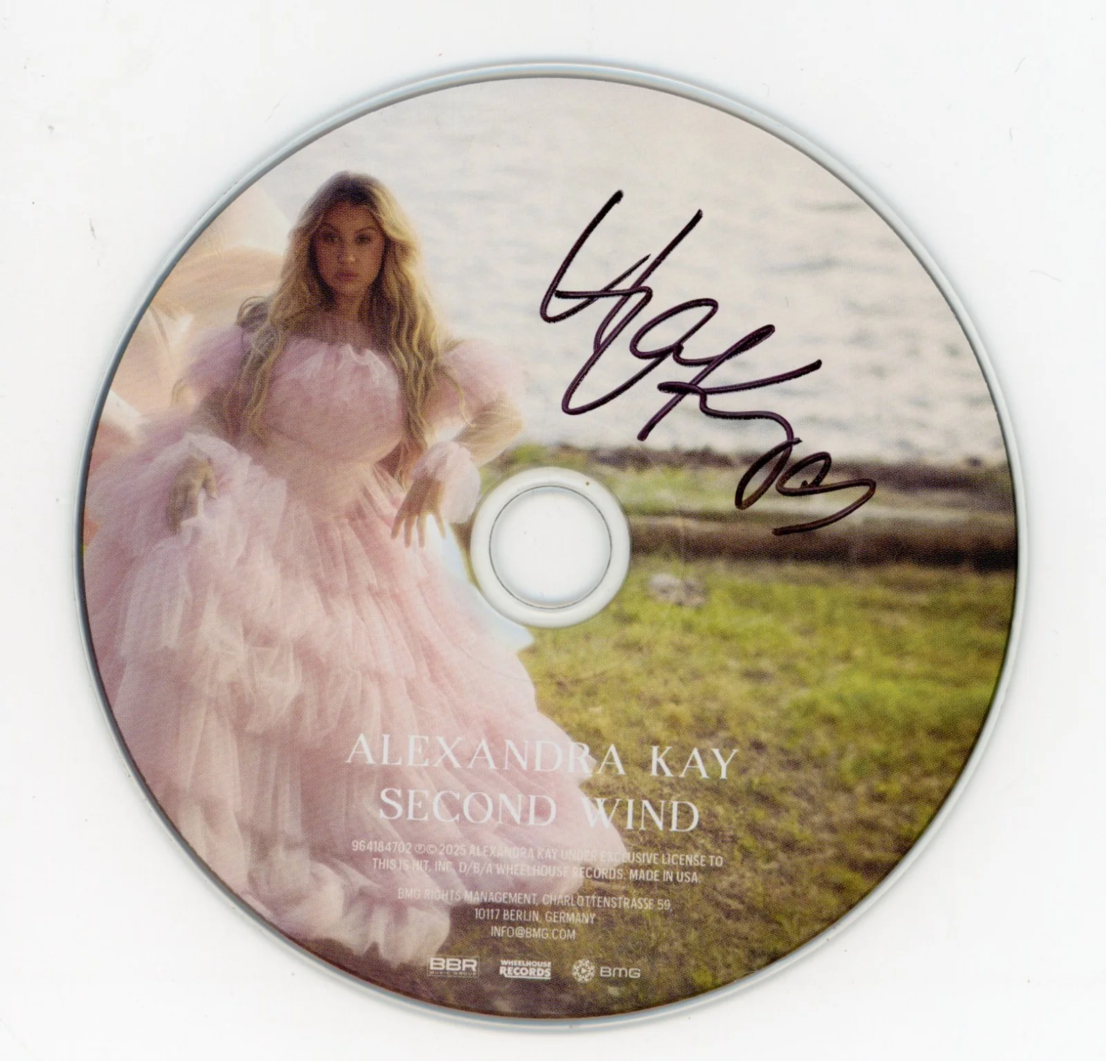 ALEXANDRA KAY SIGNED SECOND WIND FRAMED & MATTED CD & AUTOGRAPH COA ACOA, image 2