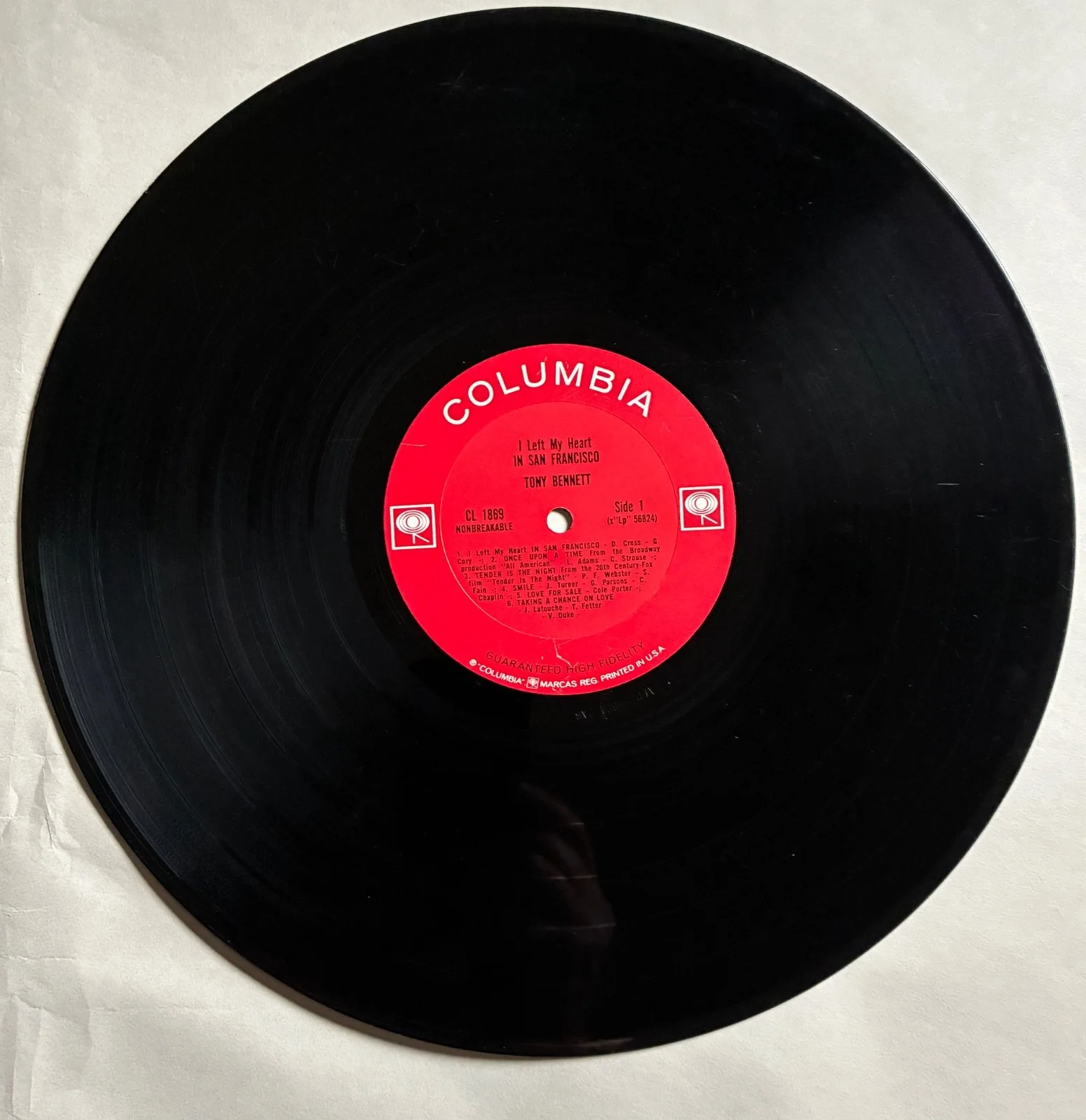 Tony Bennett Autographed Copy I Left My Heart In San Francisco (1962 pressing), изображение 2