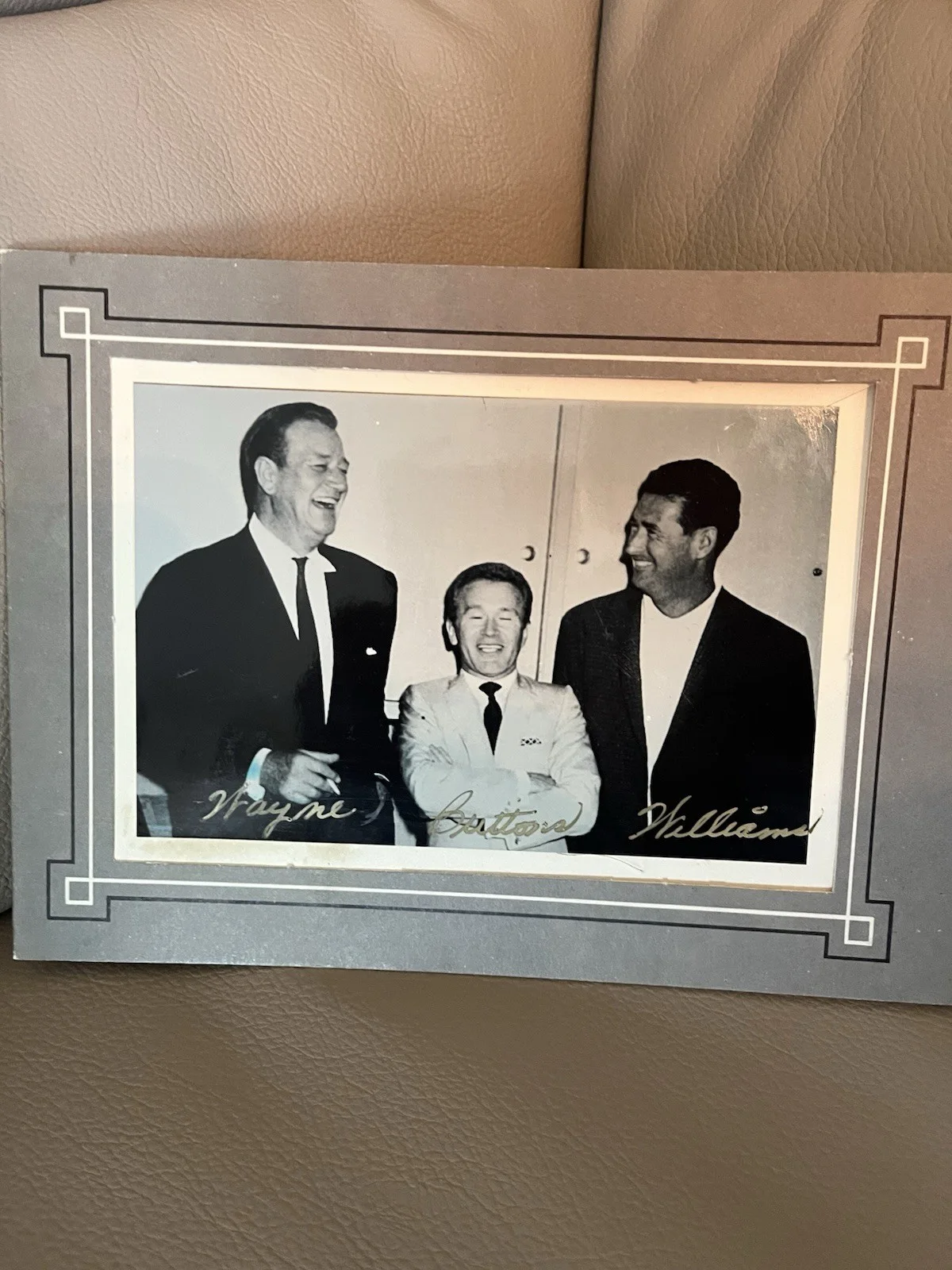 John Wayne /Ted Williams # 1/1 Photograph 5x7”Black &White Original., изображение 2