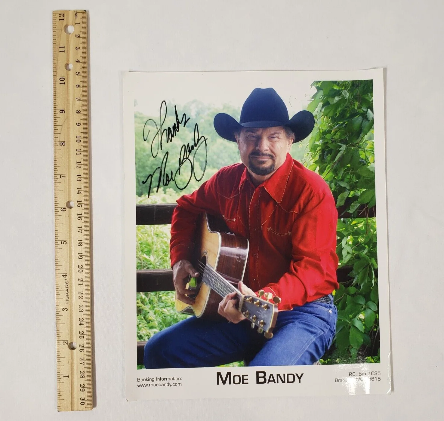 Mo Bandy Signed Photo 10" x 8" Autographed Photograph Branson Missouri Country, изображение 3