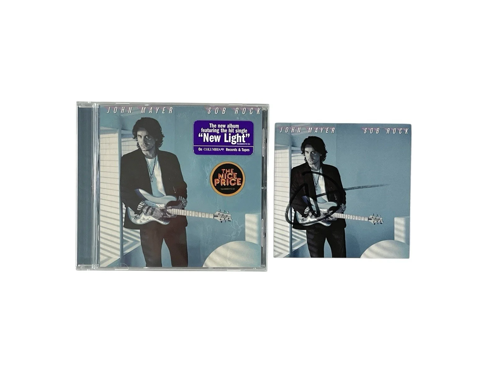 John Mayer Autographed Promo Photo Card Hand Signed JSA + Sob Rock Sealed CD 🎸, изображение 3