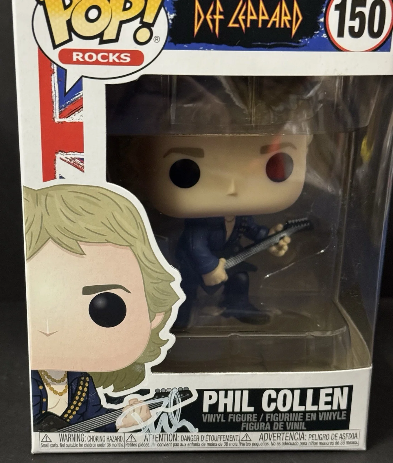 Phil Collen Signed Autographed Def Leppard Funko Pop PSA/DNA Guitarist, изображение 2
