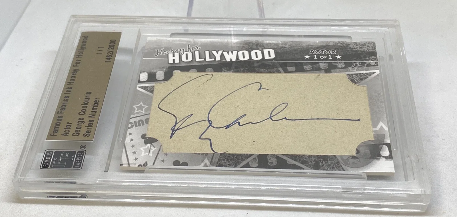 George Coulouris — George Coulouris Auto AUTOGRAPH FAMOUS FABRICS INK HOORAY FOR HOLLYWOOD 1/1, изображение 2