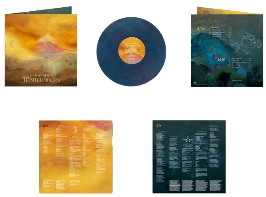 Signed Silversun Pickups Tenterhooks Exclusive Blue Marble Vinyl LP New, Sealed, изображение 3