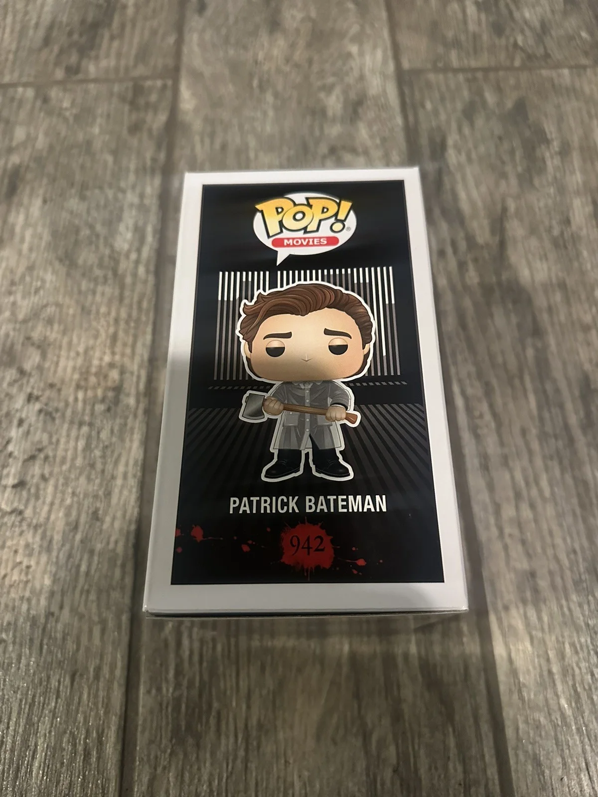 CHRISTIAN BALE SIGNED PATRICK BATEMAN AMERICAN PSYCHO FUNKO POP BAS COA, image 4