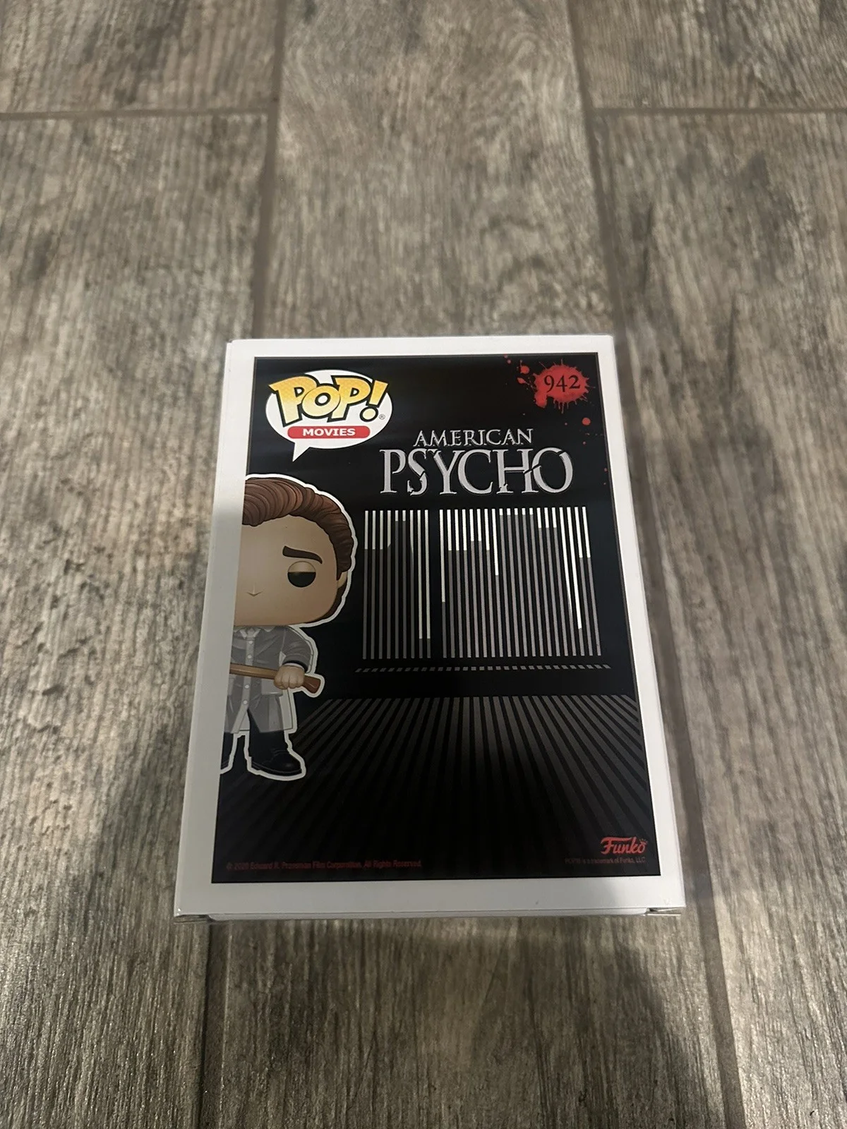 CHRISTIAN BALE SIGNED PATRICK BATEMAN AMERICAN PSYCHO FUNKO POP BAS COA, image 5