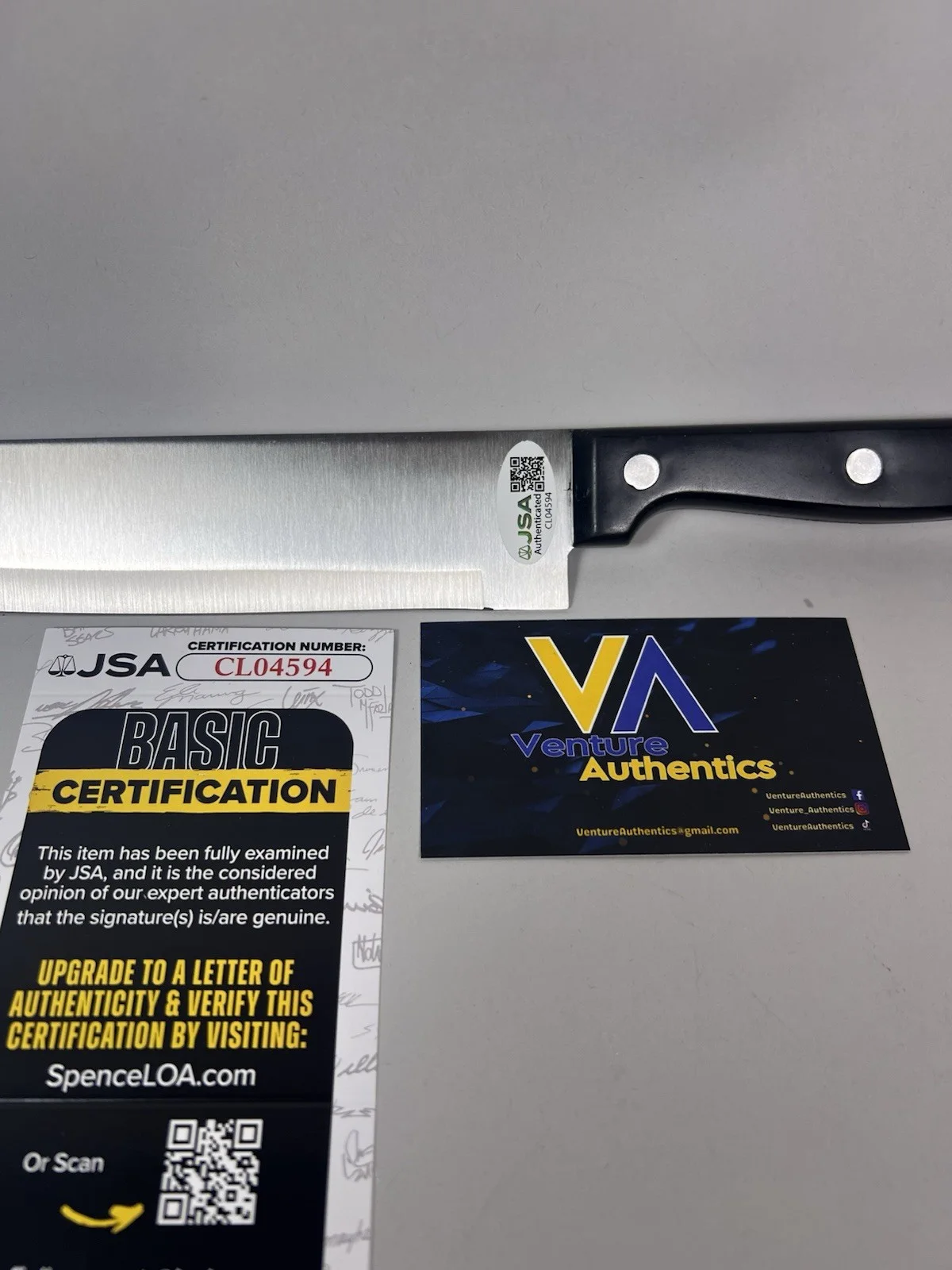 John Carpenter — John Carpenter Signed REAL 8" Steel Knife Halloween Michael Myers w/ JSA COA, image 2