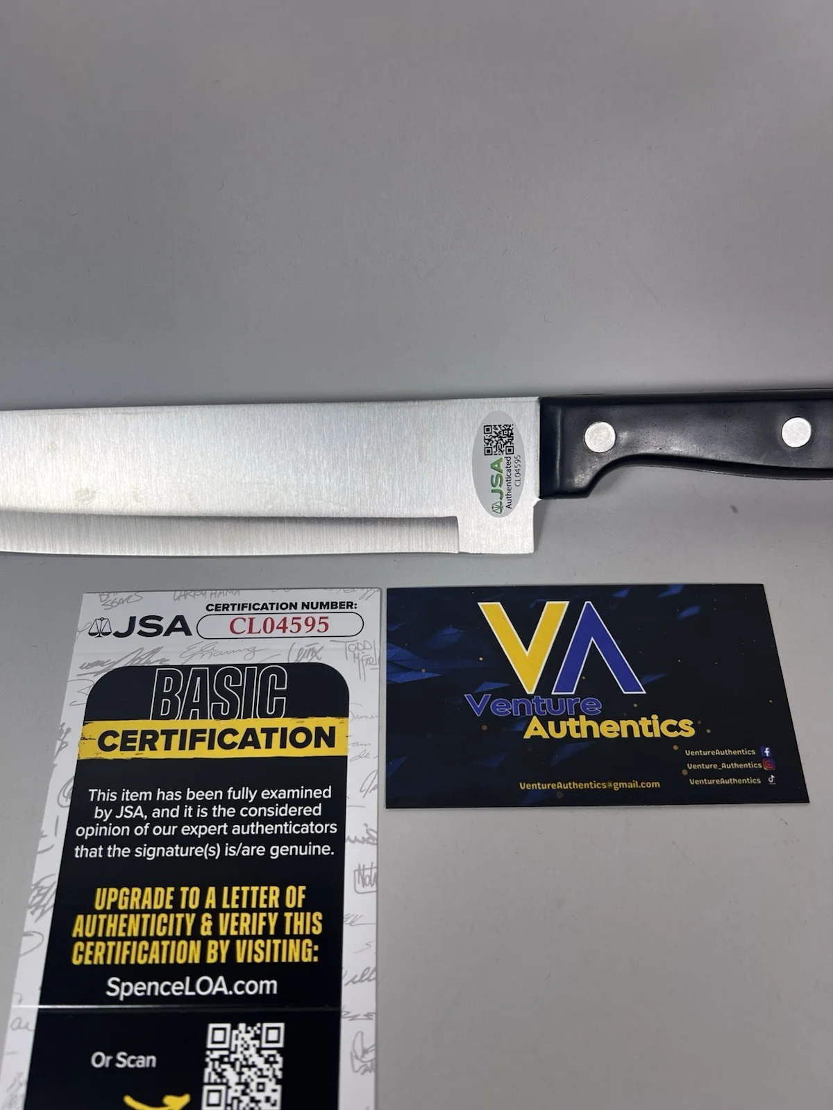 John Carpenter — John Carpenter Signed REAL 8" Steel Knife Halloween Michael Myers w/ JSA COA, image 4