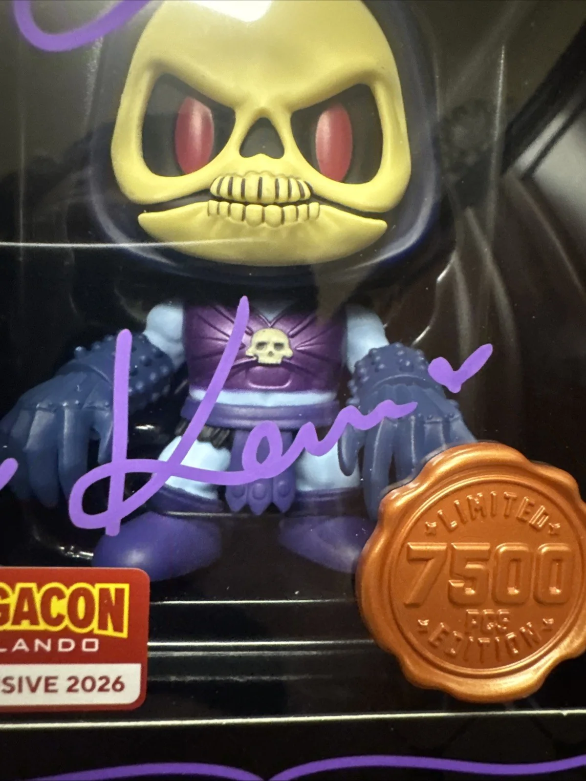 BRIAN MARIOTTI & KARISSA SIGNED TERROR CLAWS SKELETOR THRILLJOY HERO CON STICKER, изображение 4
