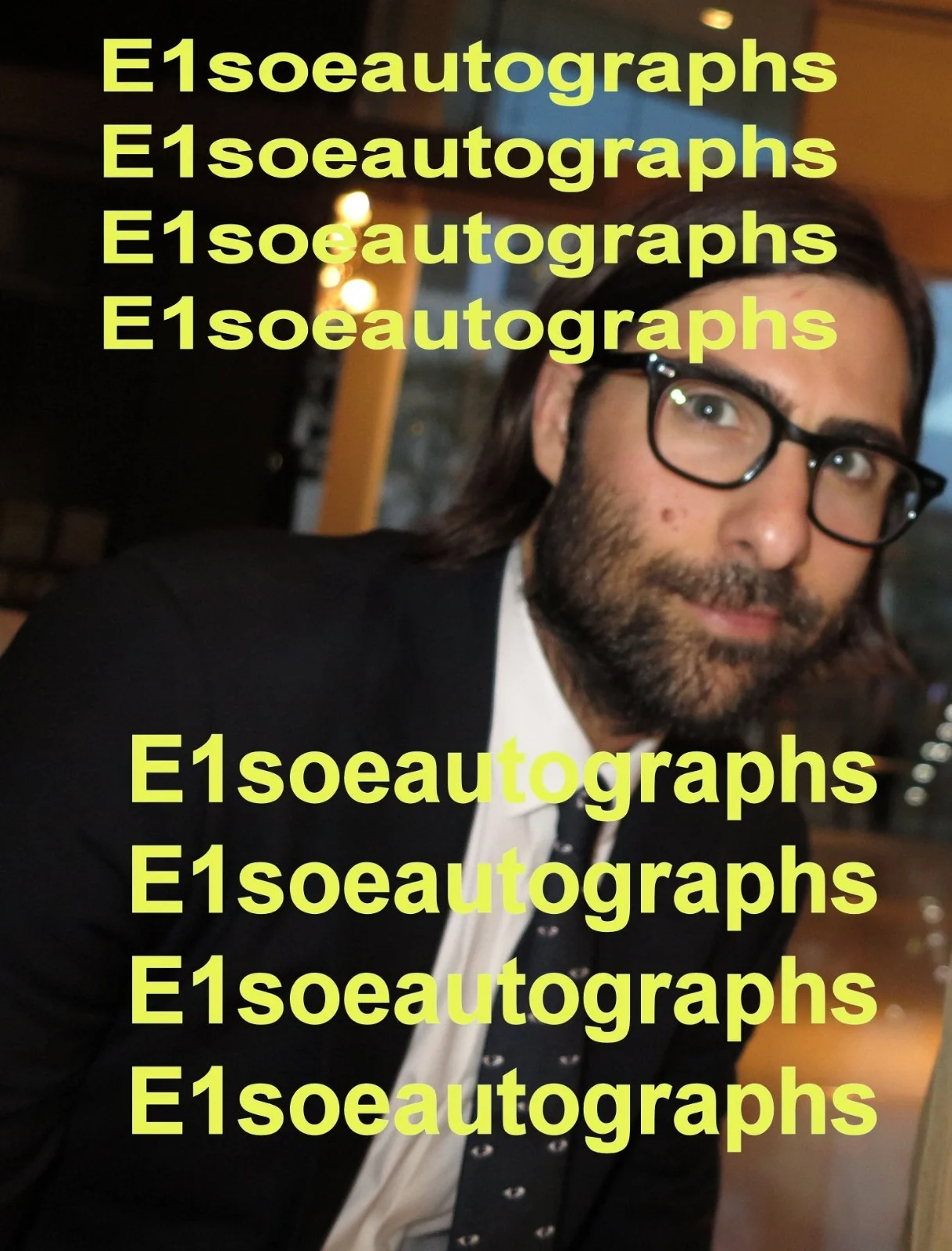 Jason Schwartzman — Jason Schwartzman signed 8x10 photo in person. Rushmore, Grand Budapest Hotel, изображение 2