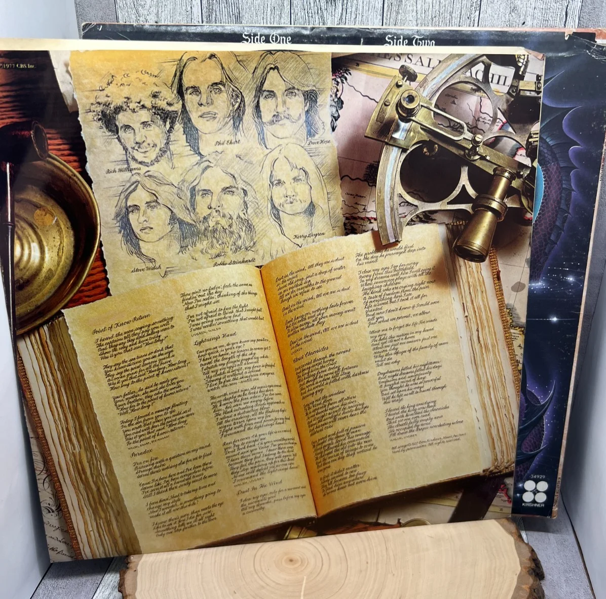 SIGNED KANSAS 4X POINT OF KNOW RETURN 12" LP COVER W/ALBUM AND HOLOGRAM, изображение 4