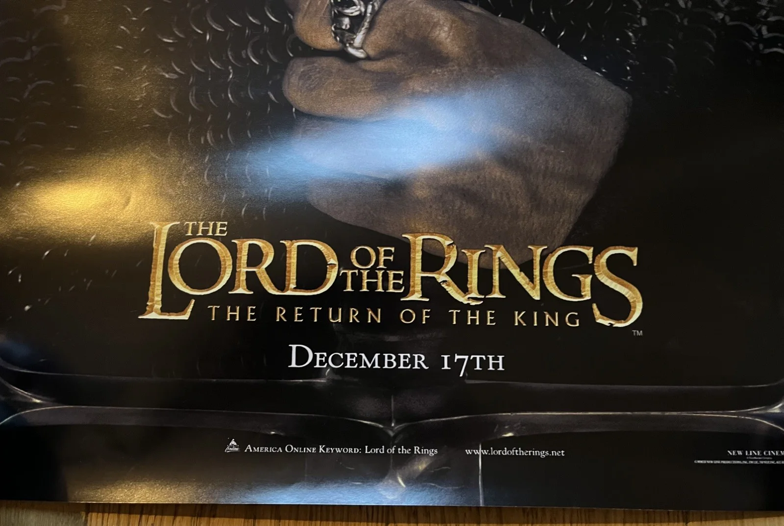 Lord of the Rings: Return of the King. Orig. poster, 2003. Superb cond., изображение 4
