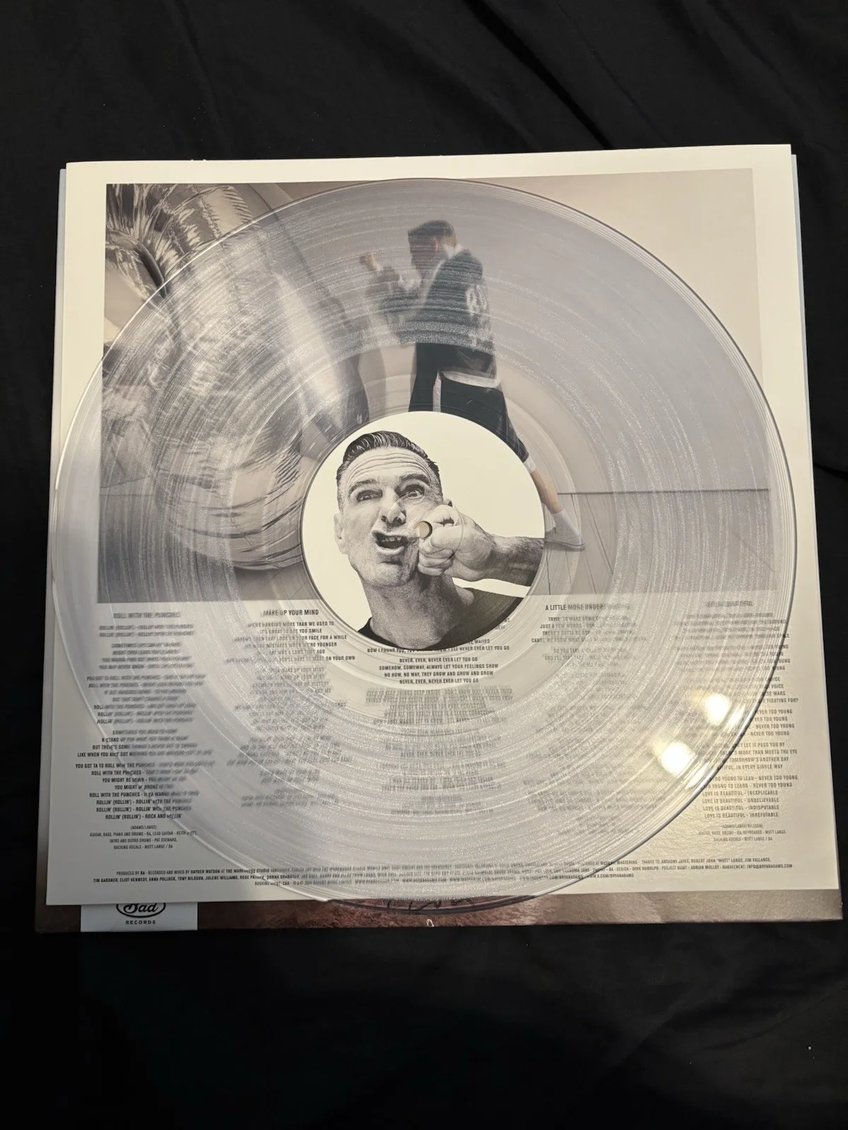Bryan Adams signed / Autographed Vinyl LP roll with the punches New, image 4