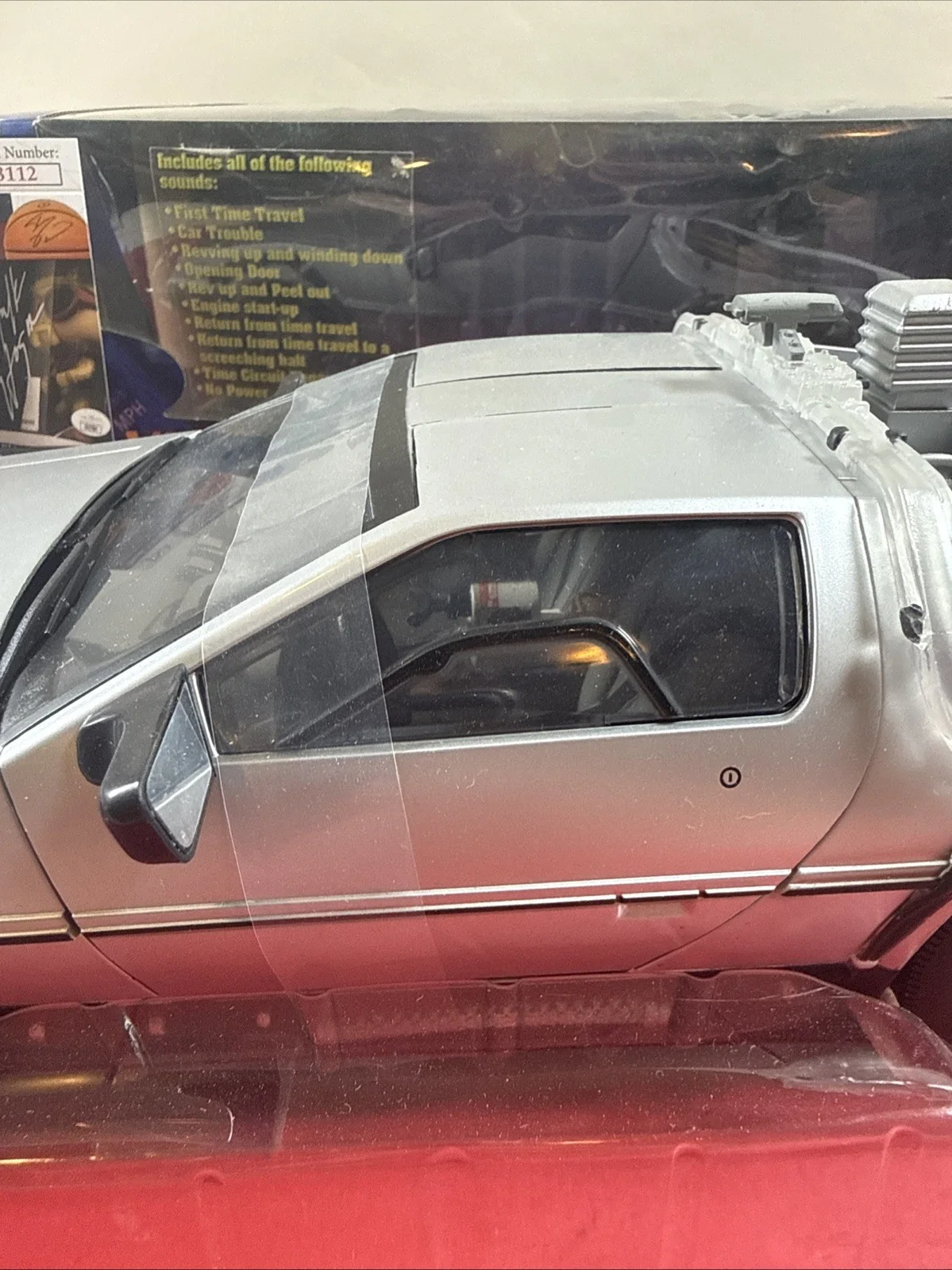 Michael J Fox — Micheal J Fox Signed Back To The Future 1/15th Scale Delorean JSA Certified, image 3