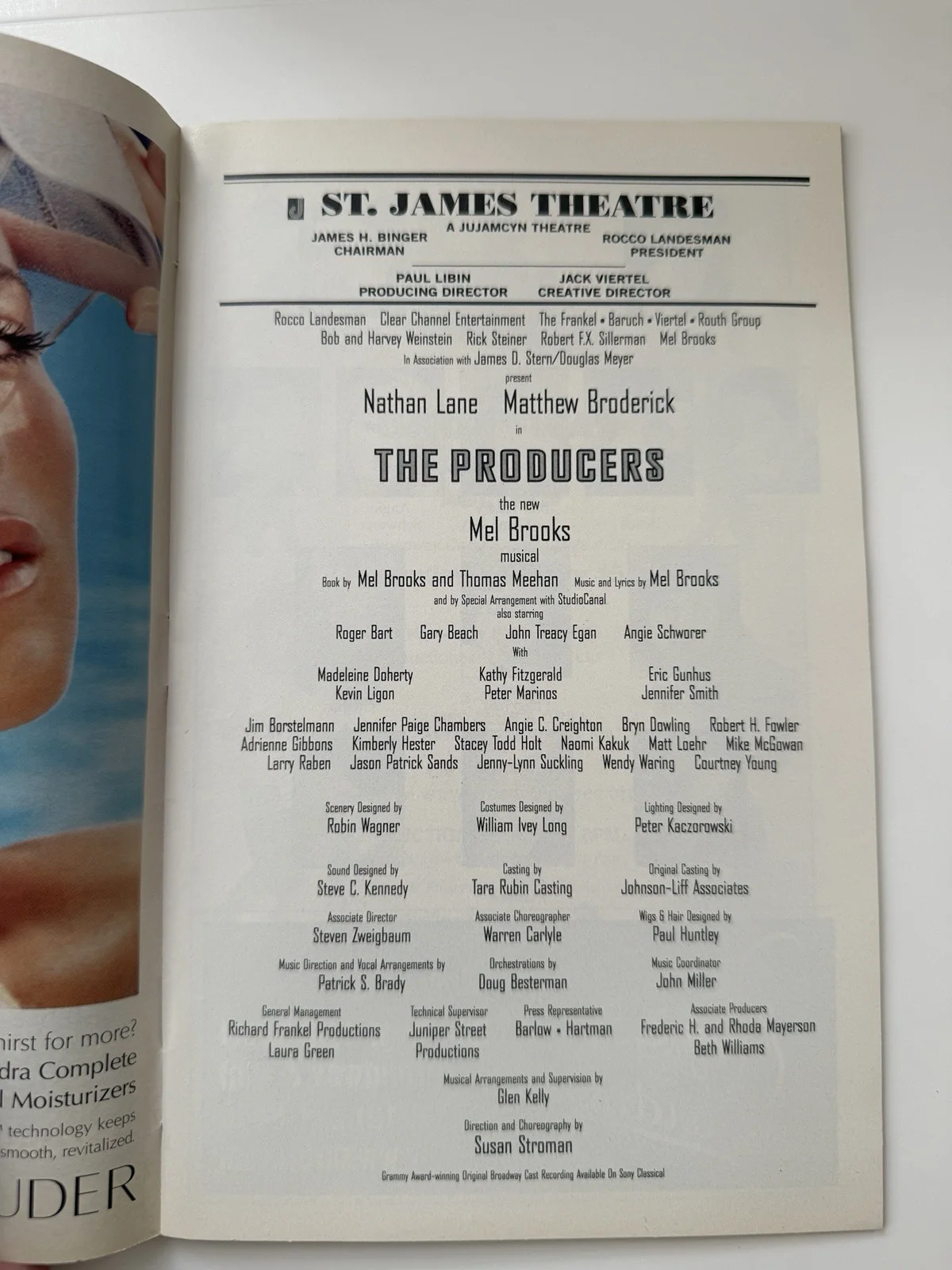Matthew Broderick, Nathan Lane — The Producers Signed Broadway Playbill Matthew Broderick Nathan Lane Jan 2004, изображение 5