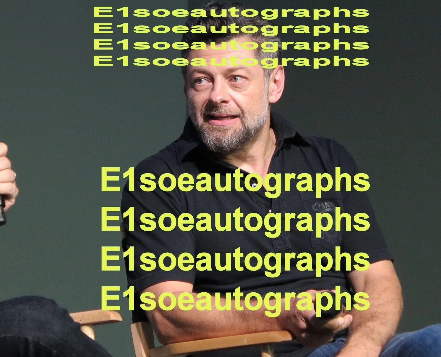 andy series — Andy Serkis signed Tintin 8x10 photo in person. PROOF. Lord of Rings Gollum, изображение 2