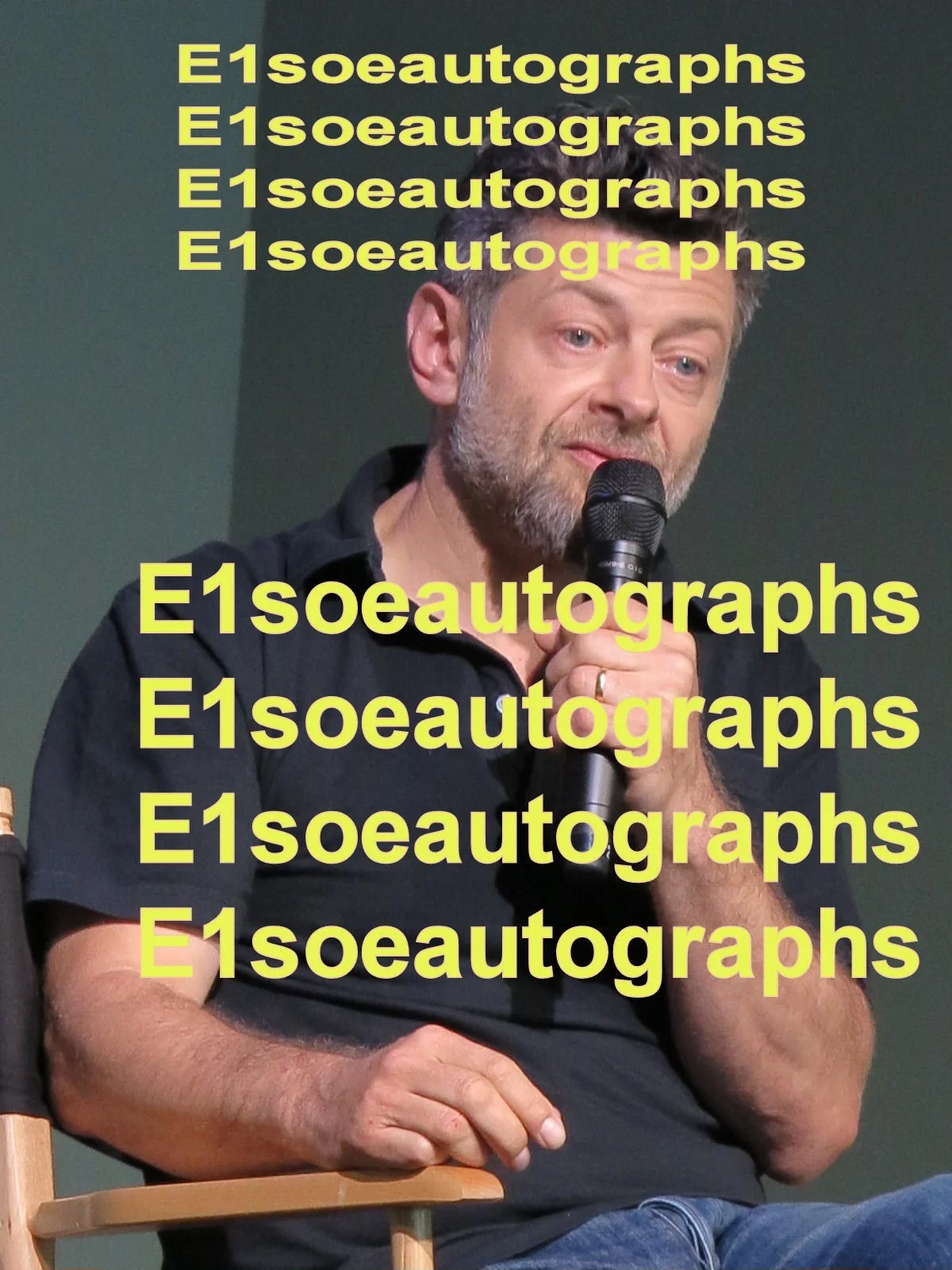 andy series — Andy Serkis signed Tintin 8x10 photo in person. PROOF. Lord of Rings Gollum, изображение 4