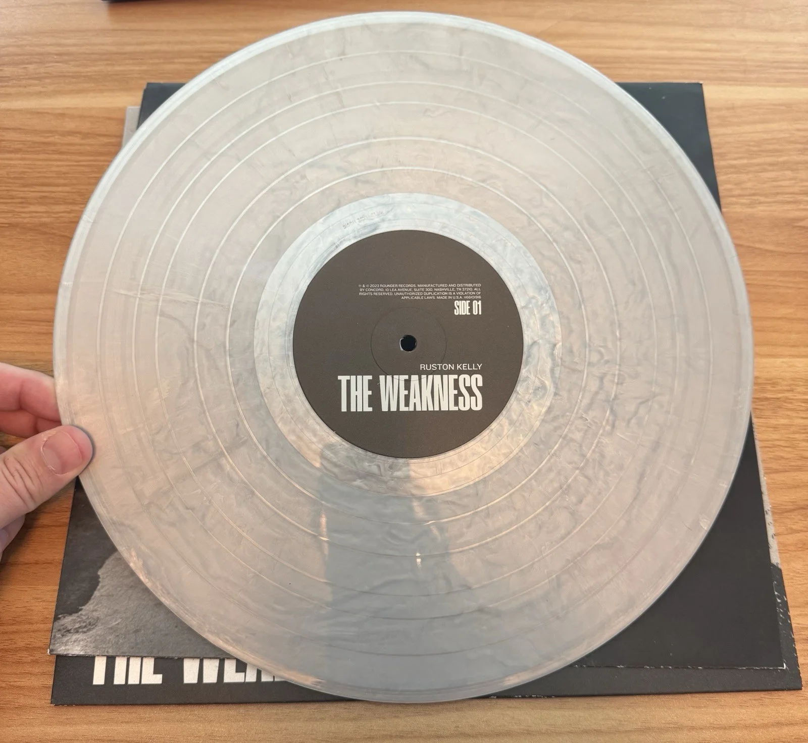 Ruston Kelly The Weakness Signed Original Music Album Vinyl Record LP, изображение 4