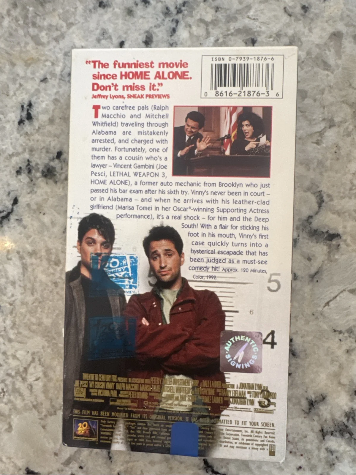 Joe Pesci - was at his last signing ever — Joe Pesci (Last Signing) My Cousin Vinny VHS AUTHENTICATED W/COA, изображение 2