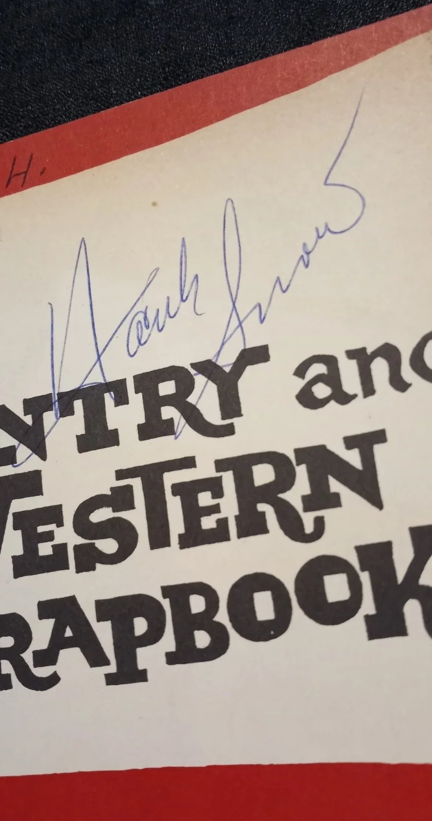 1964 Hank Snow Signed Country & Western Scrapbook Louisiana Hayride Newspaper Ad, изображение 4