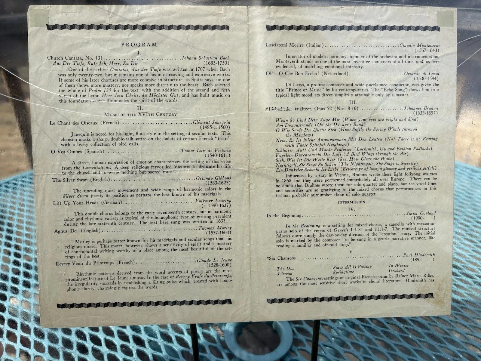 Vintage 1940's - 1950's Robert Shaw Conductor Signed Autograph Concert Program, image 5