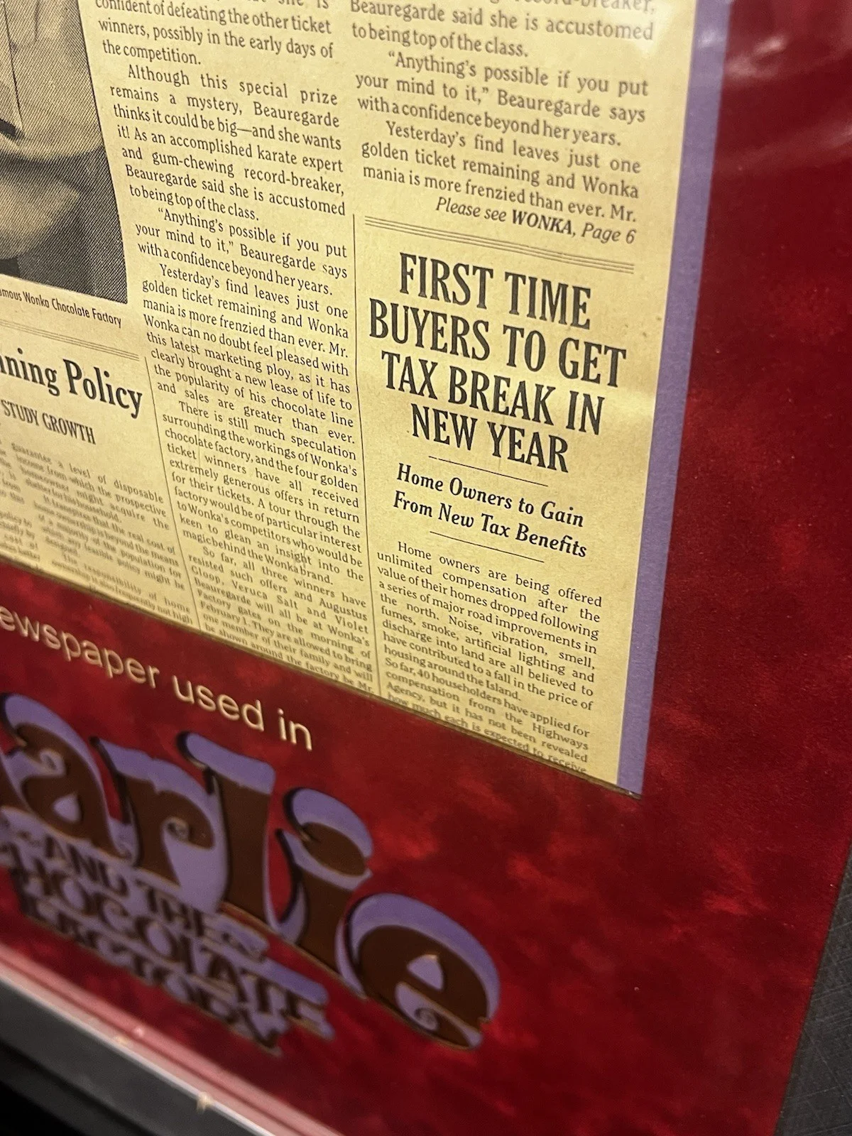 Charlie & The Chocolate Factory Prop Newspaper - Rare, image 5
