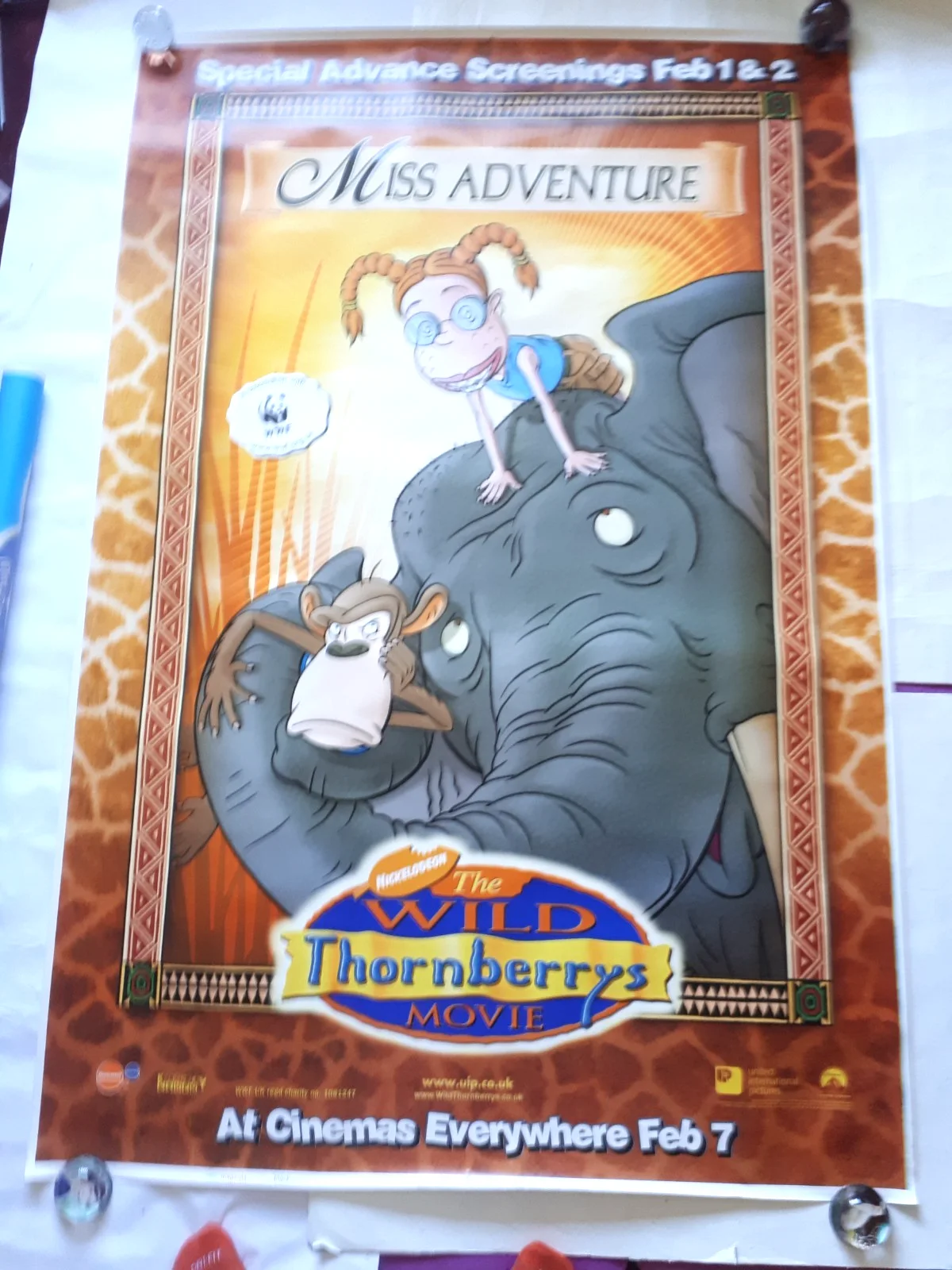The Wild Thornberry's movie 2002 original poster UK bus stop 120x180cm, изображение 4