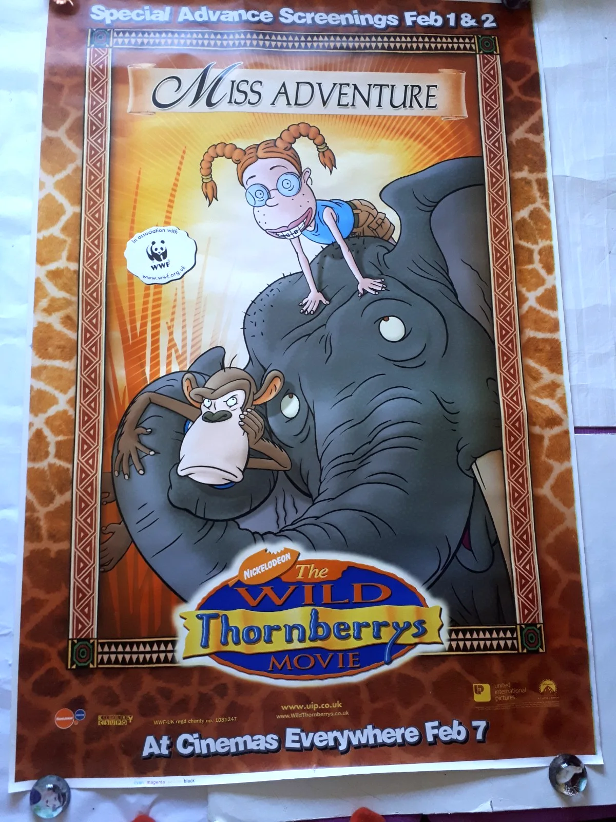 The Wild Thornberry's movie 2002 original poster UK bus stop 120x180cm, изображение 5