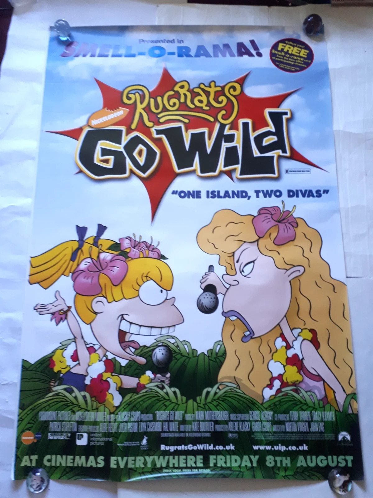 Rugrats go wild 2003 angelica Thornberry's original poster UK bus stop 120x180cm, изображение 2