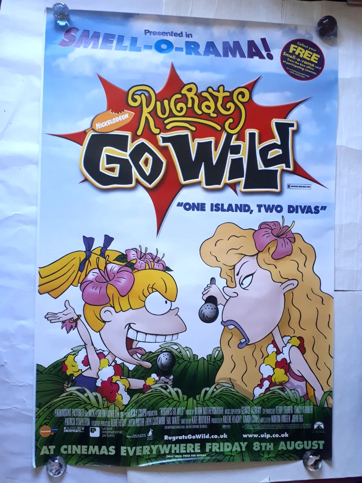 Rugrats go wild 2003 angelica Thornberry's original poster UK bus stop 120x180cm, изображение 3