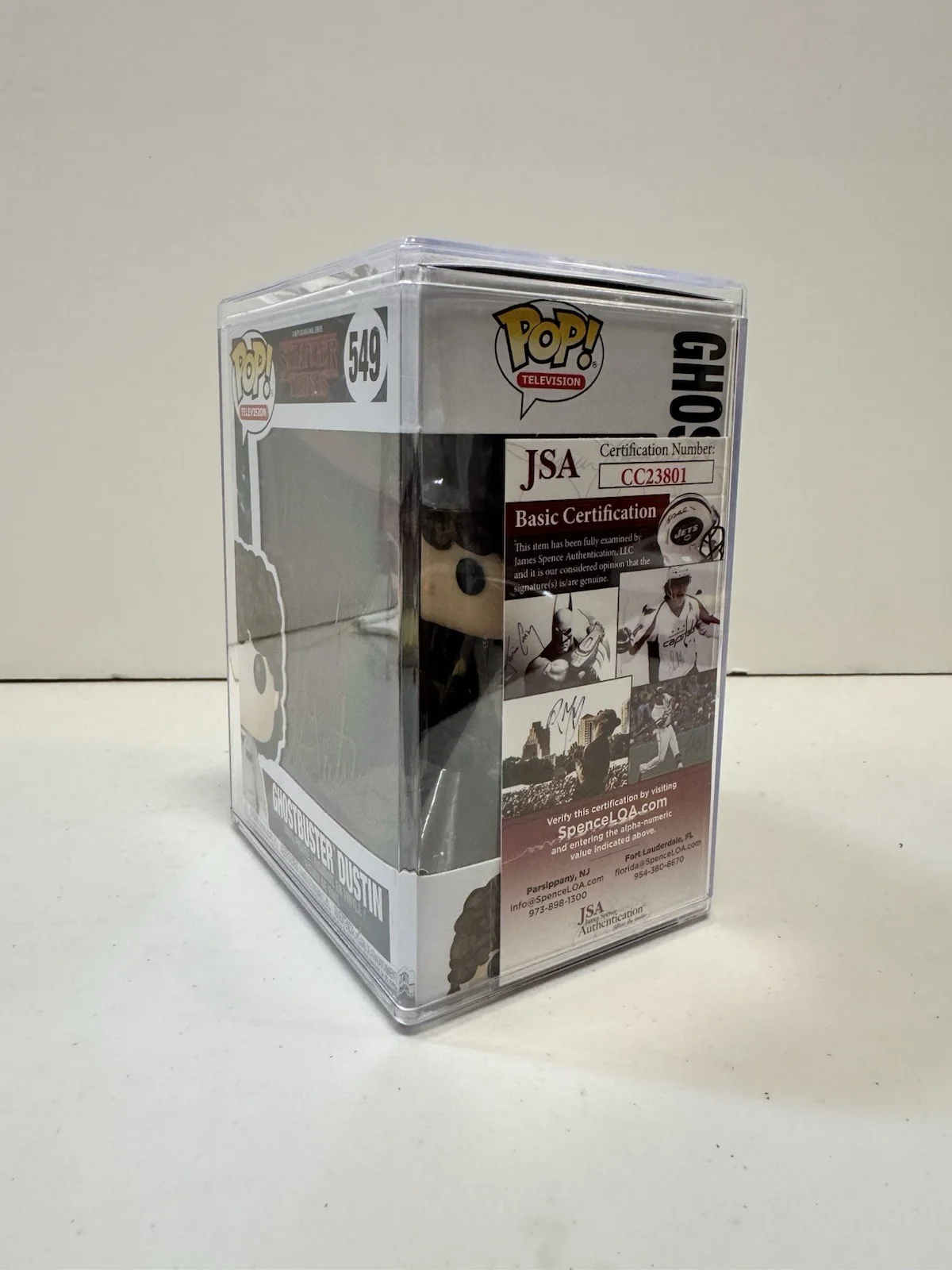 Gaten Matarazzo — Funko Pop Stranger Things Ghostbusters Dustin 549 Signed By Gaten Matarazzo JSA, image 2