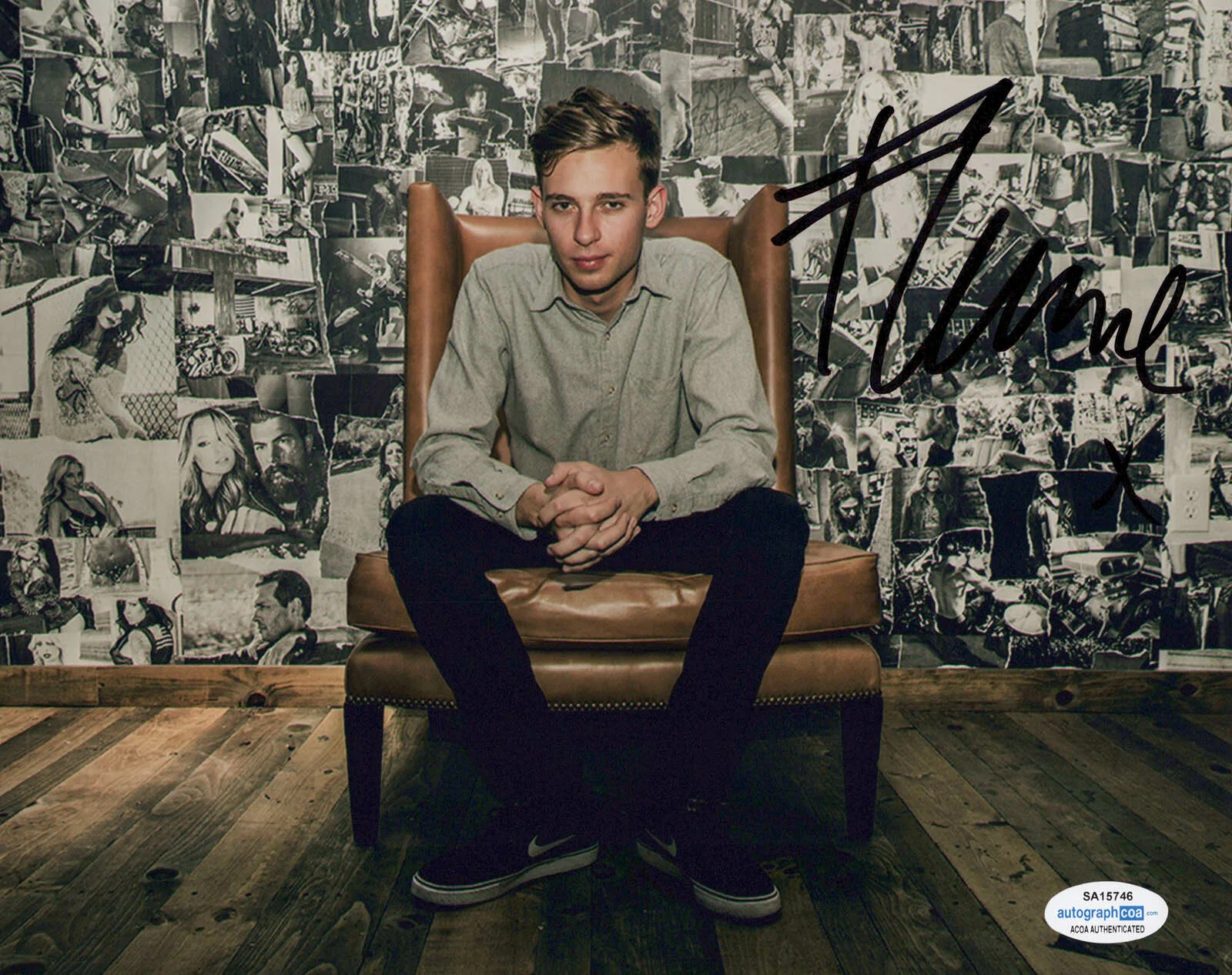 FLUME — FLUME DJ signed Autographed 8x10 Photo PROOF b HARLEY Never Be Like You ACOA COA, image 3