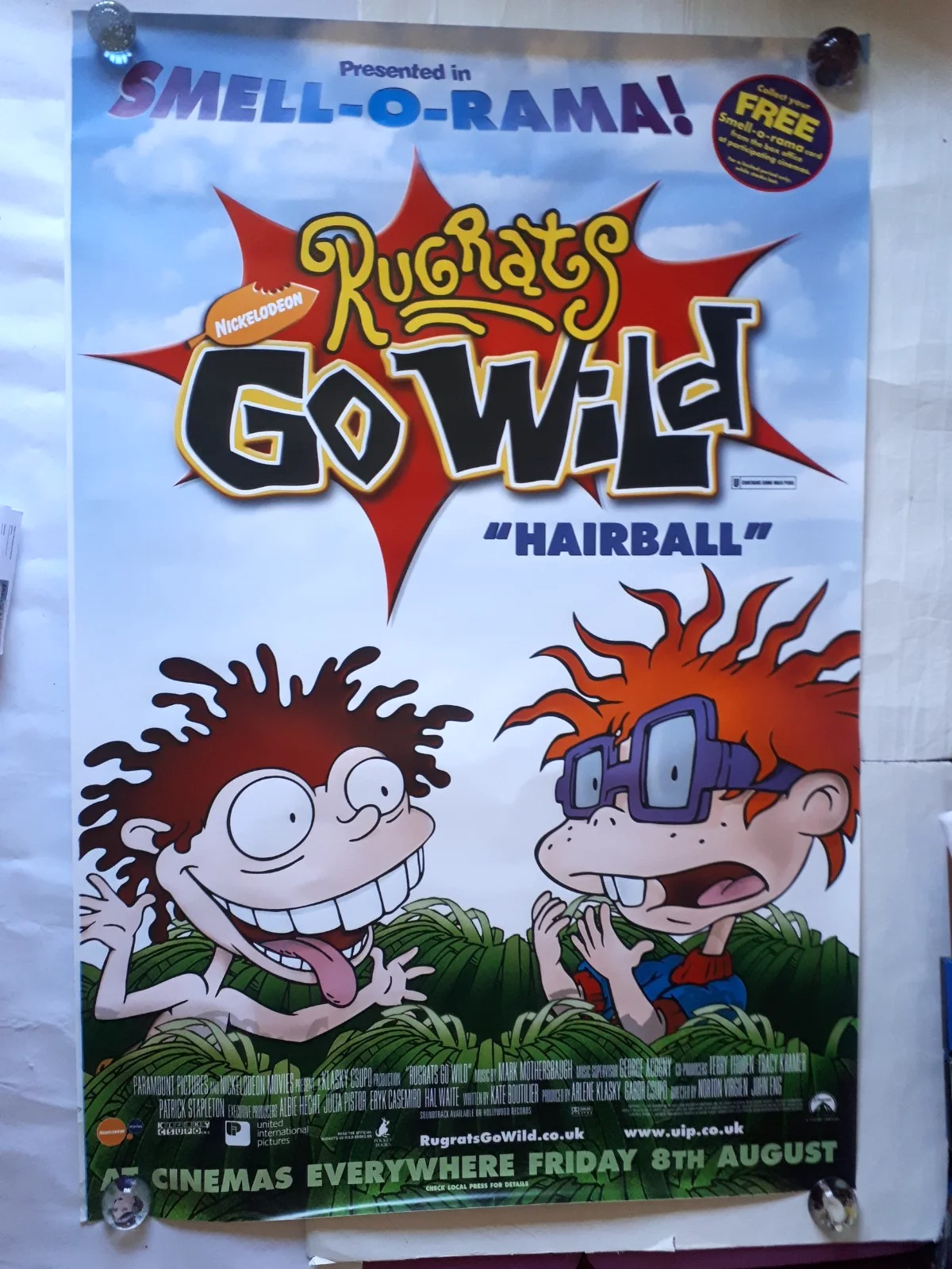 Rugrats go wild 2003 chuckie Thornberry's original poster UK bus stop 120x180cm, изображение 3