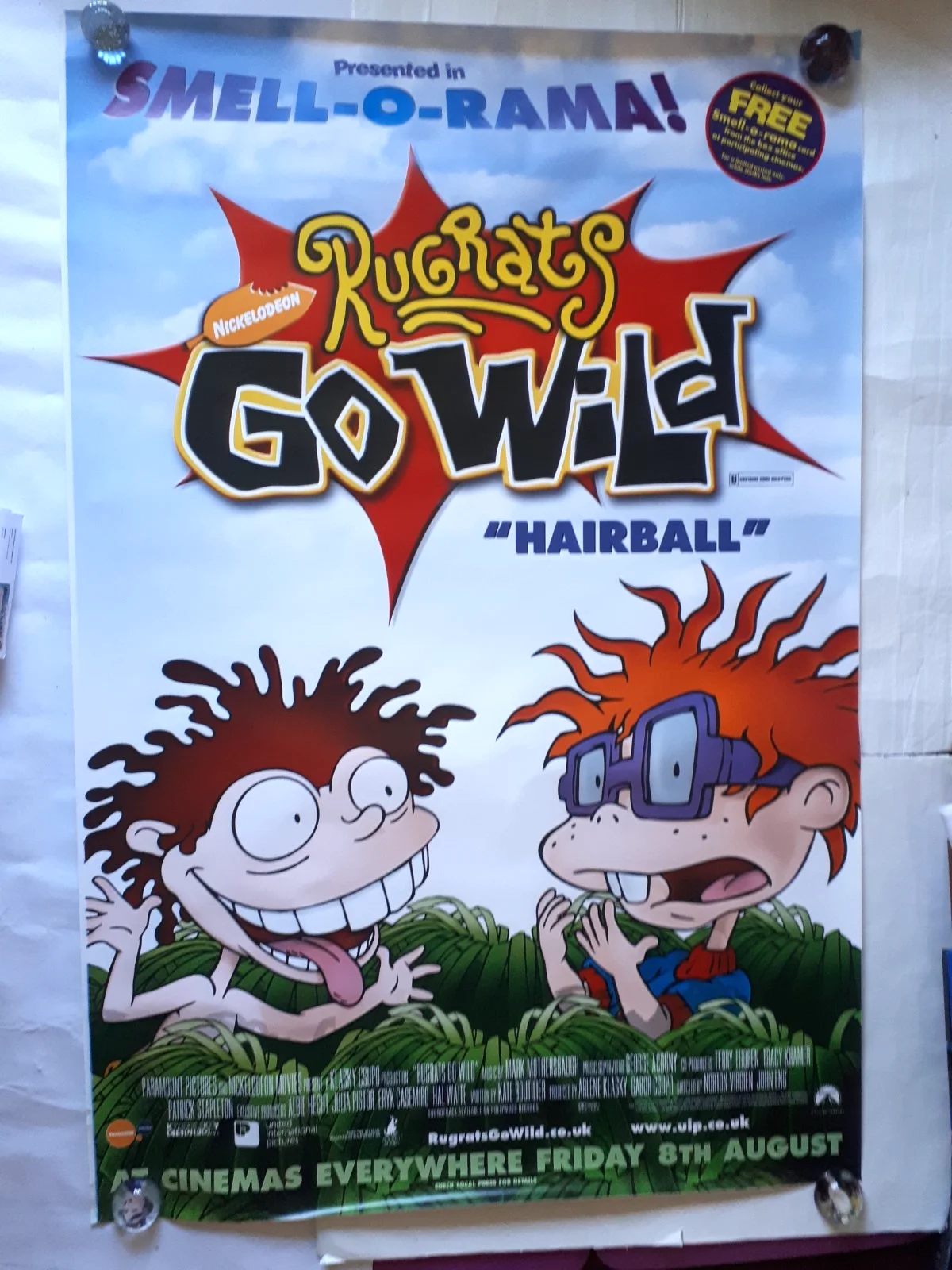 Rugrats go wild 2003 chuckie Thornberry's original poster UK bus stop 120x180cm, изображение 4