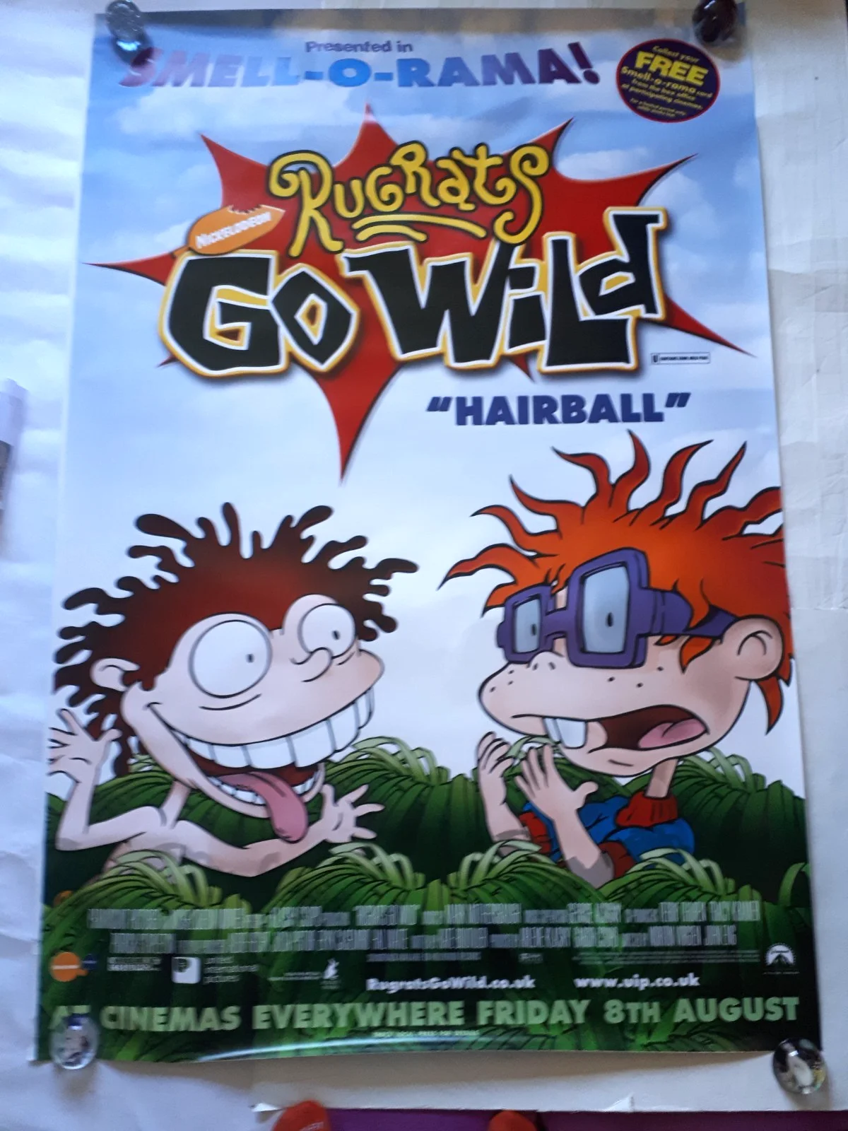 Rugrats go wild 2003 chuckie Thornberry's original poster UK bus stop 120x180cm, изображение 5