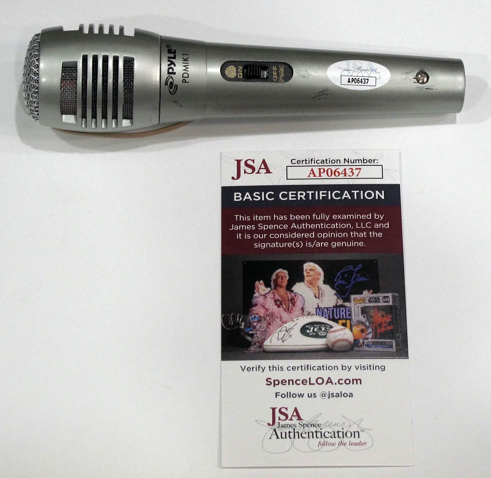 STEVE AOKI — Steve Aoki DJ signed Autograph Microphone DELIRIOUS Pursuit of Happiness JSA COA, изображение 3
