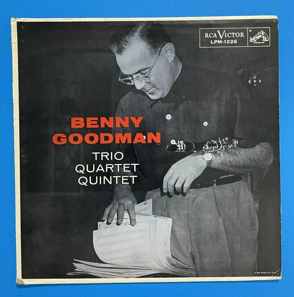 1956 Benny Goodman Signed Autographed Trio Quartet Quintet LP Album Vinyl, изображение 2